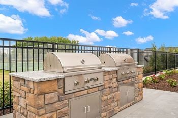 Picnic area with gas grills